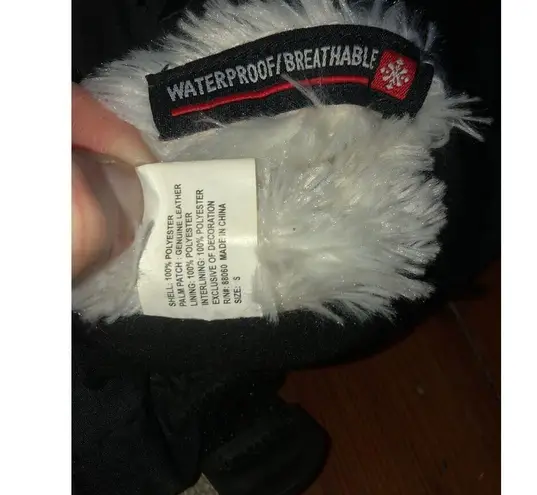 Scott primaloft mittens with finger bays black size small