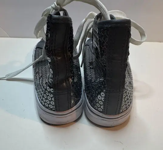Womens Balera Sequins High Tops Size 6 Gray