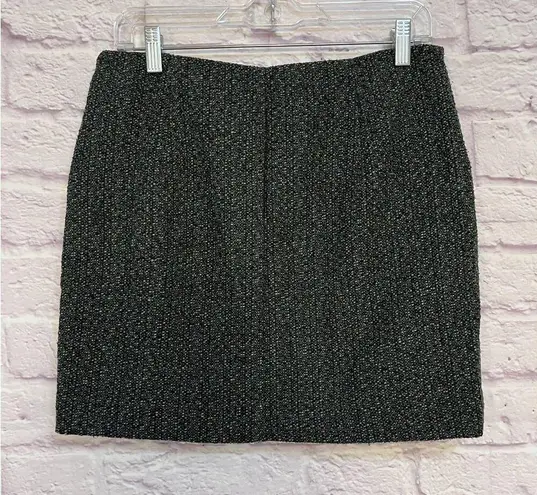 Outback Red  Green Wool Blend Tweed Mini Skirt Size 6