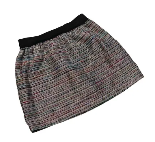 Eight Sixty Metallic Holiday Party Silk Blend Mini Skirt