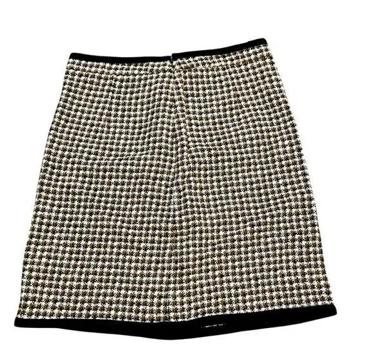 Brooks Brothers Black and White A-Line Skirt for Work