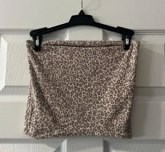 American Eagle Tube Top Small Cheetah Print