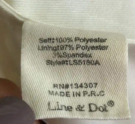 Line and Dot Mon Cherie Lace Skirt in White XS