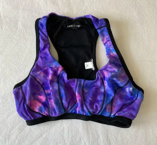 Bebe Galaxy Tie-Dye Sports Bra