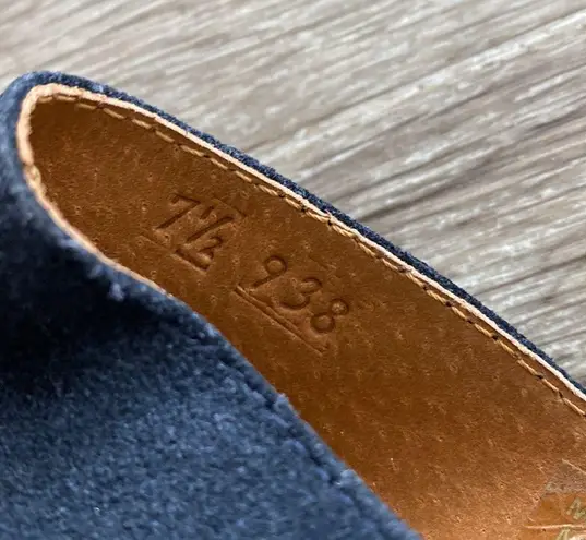 Vintage Y2k wooden clog platform open toe heels leather suede blue brown tan 7.5 Multiple