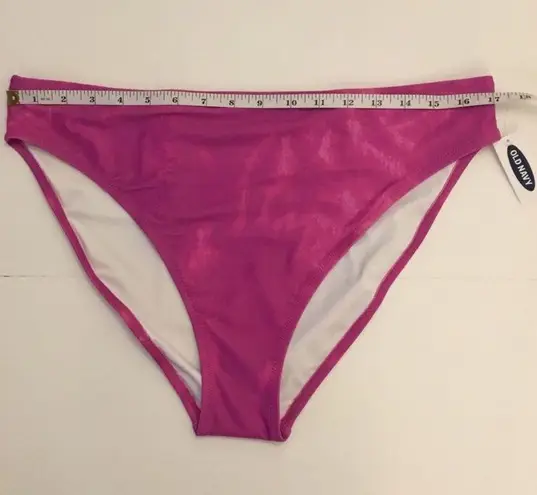 Old Navy   Fuchsia Dye Effect Bikini Swim Bottoms Sz 1X