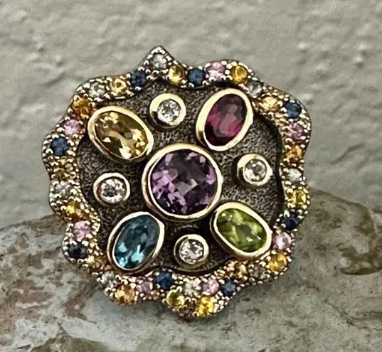 Michelle Albala Sterling Silver & 18k Gold Vermeil Multi