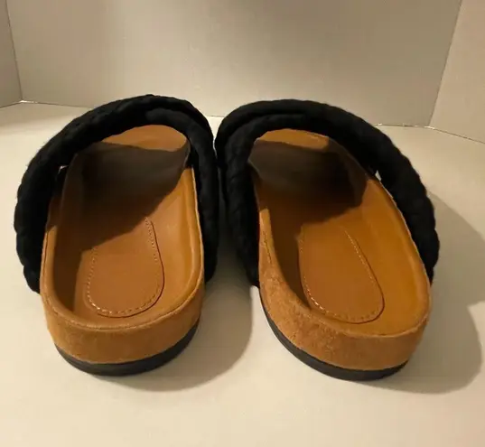 Marea Handmade in Peru Black Caramel Chunky Slide Size 38 (7.5)