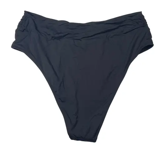 ZMART High Waist Swim Bottom Ruched V