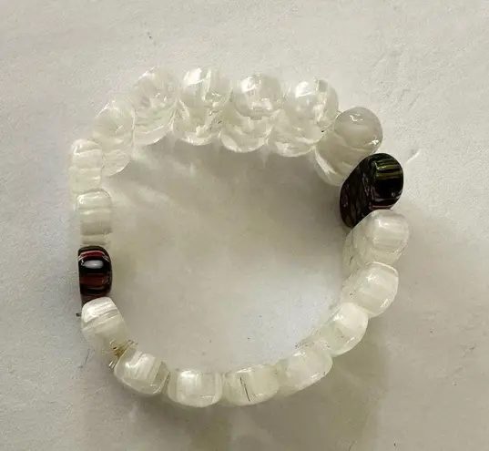 Italian glass beaded stretchy bracelet