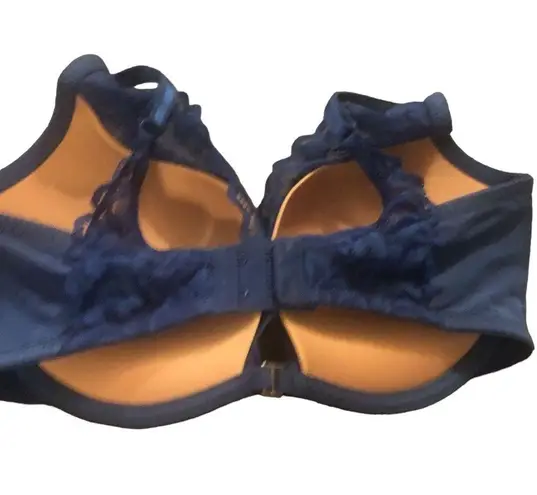 Adore Me Blue Lacey Push Up Padded Underwire Bra Size 32DDD Sexy Classy - Image 4