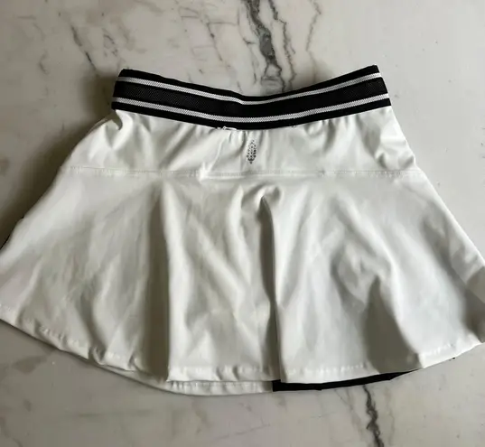 Free People Movement Round Robin Black White Colorblock Skort