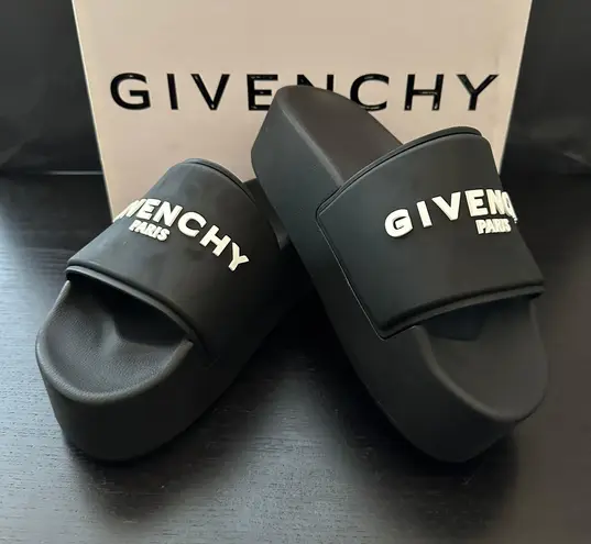 Givenchy Black Platform Sandals