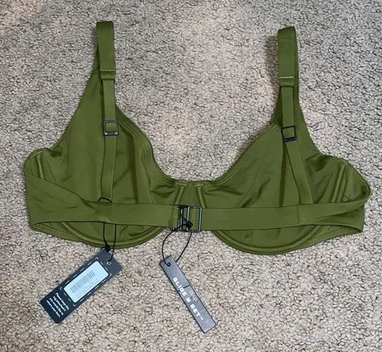 Cuup The Scoop Underwire Bikini Swim Top Fern 15 (38D / 40C / 42B) Size undefined