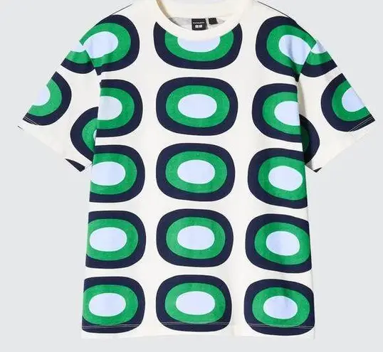 Uniqlo  x Marimekko Abstract Ovals Graphic Short Sleeve T-shirt in Green Multi M