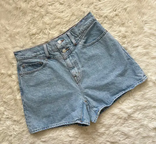 Madewell Shorts The Momjean in Essen Wash: Yoke Edition High Rise 100% Cotton 27