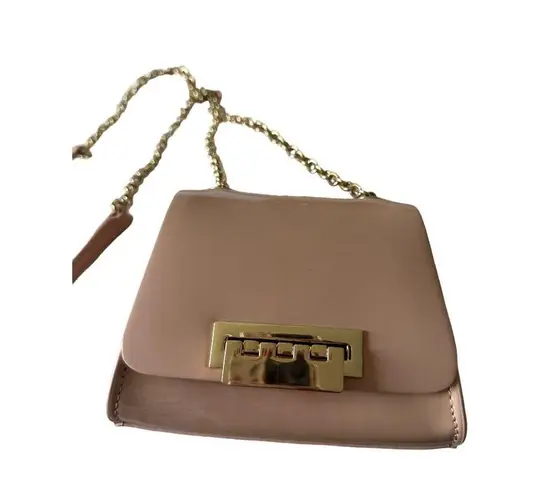 Zac Posen ZAC  Nude Patent Chain Crossbody Bag