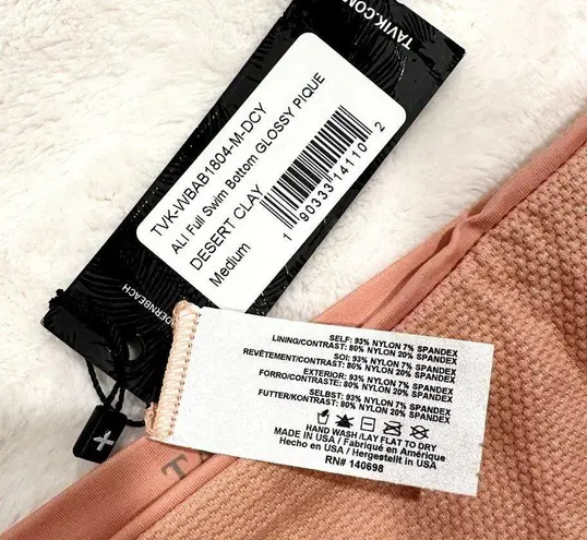NWT Tavik Ali Full Swim Bottom Glossy Pique Desert Clay