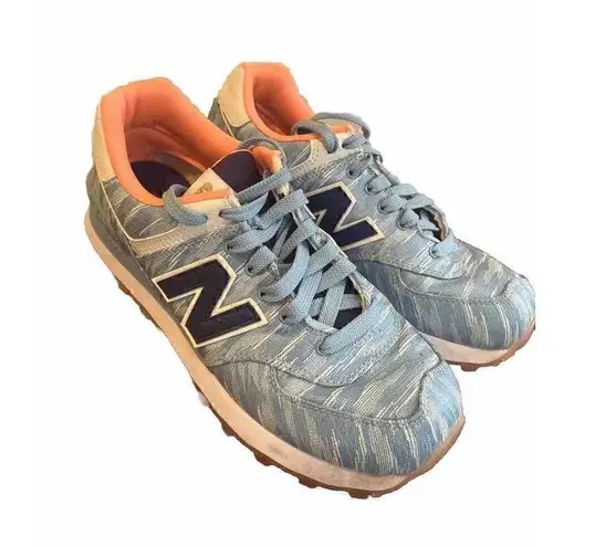 New Balance  574 Womens Size 7 M Light Blue Running Shoes Sneakers