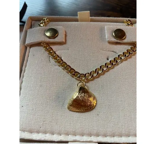 Mayamar Sea Shell Curb Chain Necklace NWT Gold