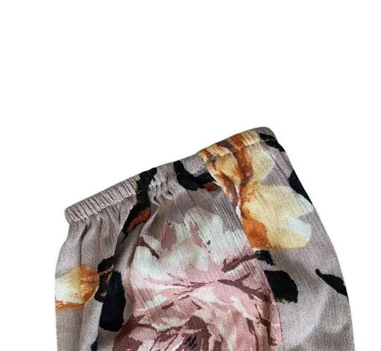 Gypsies & Moondust women's size XL mauve floral long sleeve v-neck crop top