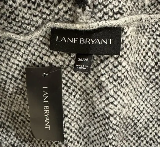 Lane Bryant  Fuzzy Animal‎ Print Open Cardigan Longline Coat Size 26/ 28 NWT​​​​​