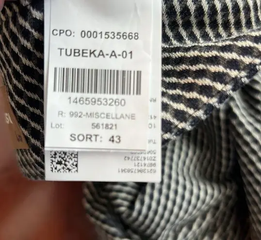 Hugo Boss Tubeka Geo Print High Waist Pull On Pants Size 6 Black