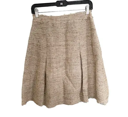 Moschino Cheap and Chic Linen Blend Pleated Skirt