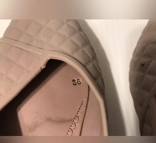 Fashion rubber flat shoes pointy toe women size 5