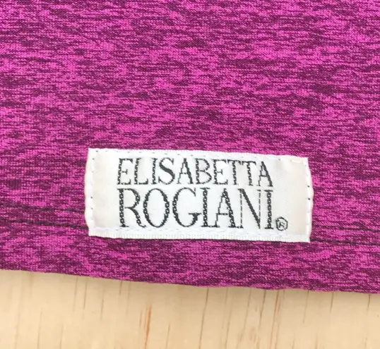 Elisabetta Rogiani couture fitness plum Butter classic dress w/ scarf S small