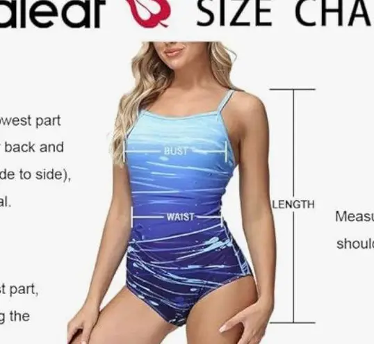 Baleaf Women's Athletic Training Adjustable Strap One Piece Swimsuit