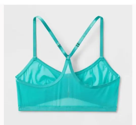 Auden Mesh Jade Unlined Racerback Bralette, XS Green