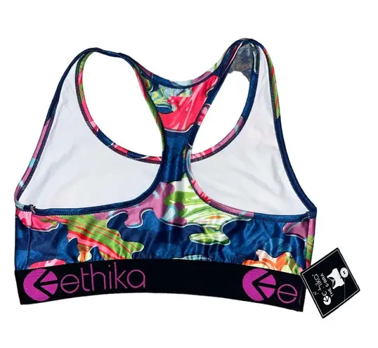 Ethika The S-Bra Blue Trippy Silk Sports Bra - Medium