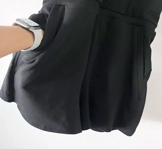 Nama Enlighten Hoodie Fleece Romper in Black