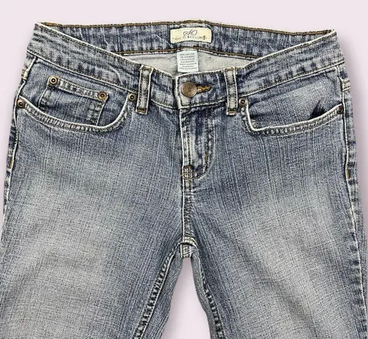 So Wear It Declare It Vintage Y2K Embroidered Butterfly Capri Cuffed Hem Jeans