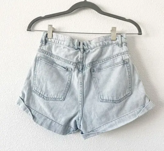 PacSun Light Blue Denim High Waist Mom Short