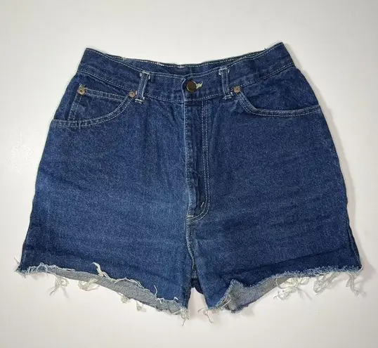 VTG 90s 80s Chic Denim Cutoff Jean Shorts Womens High Waisted Mom 12 (Waist 26") Blue