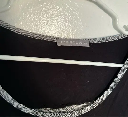 Loveappella Stitch Fix Mani Button Mixed Media Knit Top