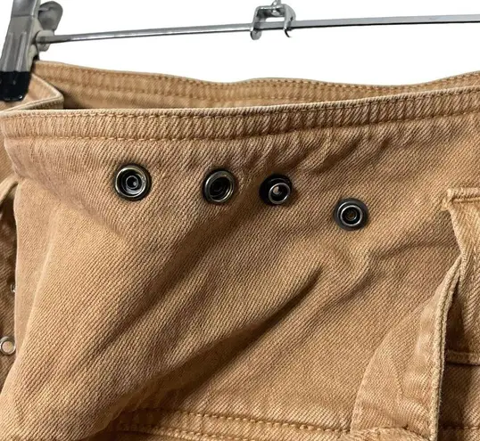 Rachel Comey Cross Over Cropped Pants Neutrals Brown Drop Crotch Womens Size 0