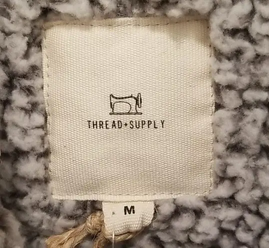 💕THREAD & SUPPLY💕 Arctic Fleece Vest Charcoal M Gray Size M