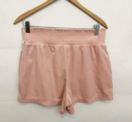 Old Navy NWT  High-Waisted Velvet Boxer Shorts Fleur De Sel blush pink small