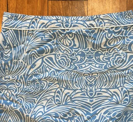 Patagonia  Button Out Boardie 100% Nylon Blue Island Mini Wrap Skirt Size 10