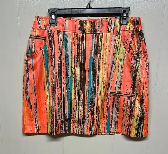 Jamie Sadock Orange Yellow Mini Skorts Casual Size 12