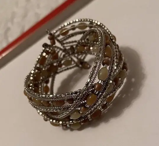 Women’s Chunky Stretchy Bracelet Cuff Beaded Multi Color