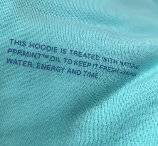 36.5 New PANGAIA Heavyweight Unisex Hoodie , Light Turquoise Size M New w/Tag