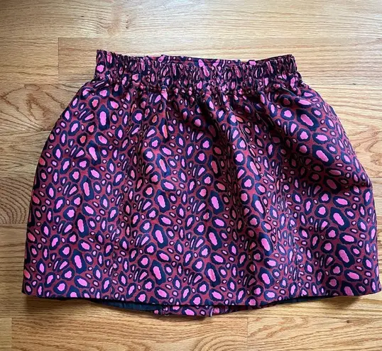 Kenzo pink animal print cargo skirt size 38