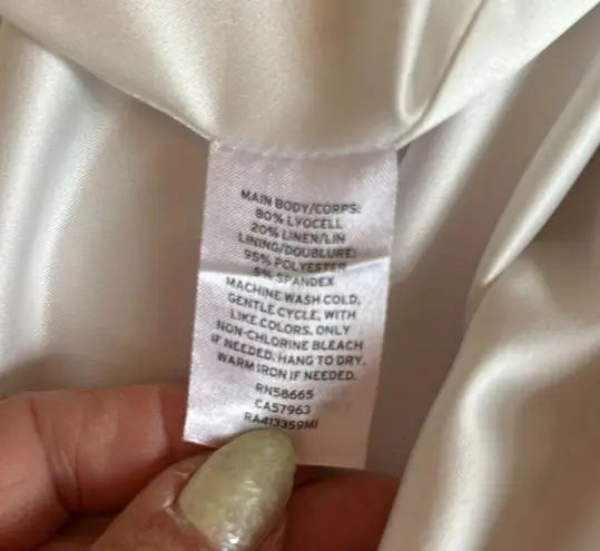 Rachel Parcell Striped Ruffled Hi Low Wrap Dress