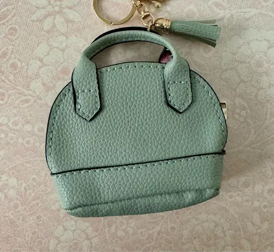 Mini Handbag Keychain Green