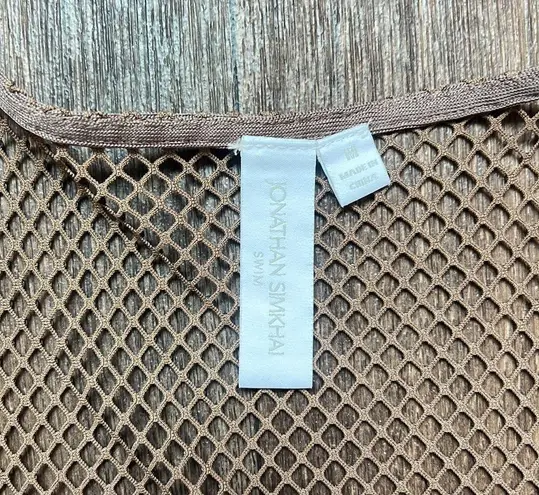 LORENZO CRYSTAL MESH COVERUP DRESS Size M