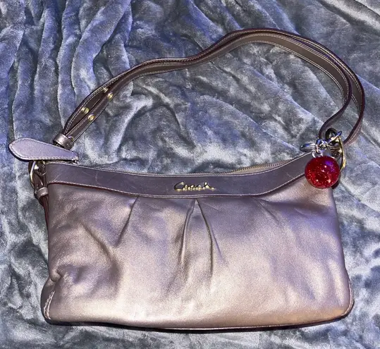 Coach Chic Metallic Shoulder Bag Brown